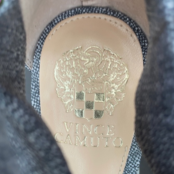 New Vince Camuto Gray Faux Wrap Strappy High Heel Sandals - Picture 15 of 16